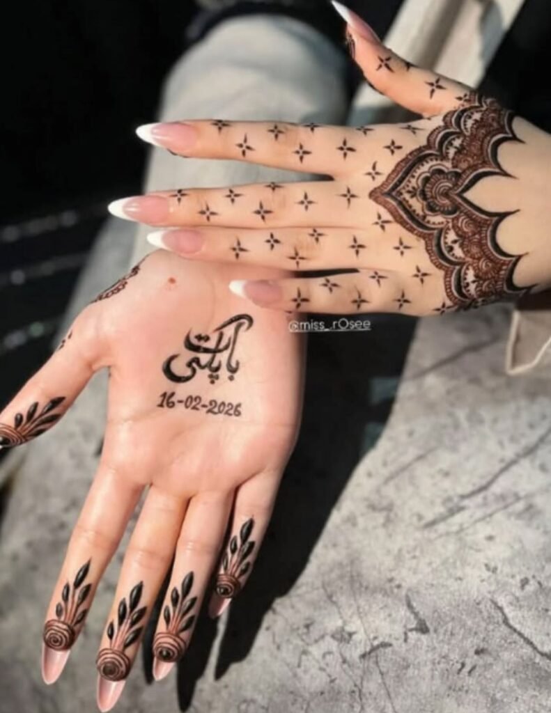 elegant mehndi design