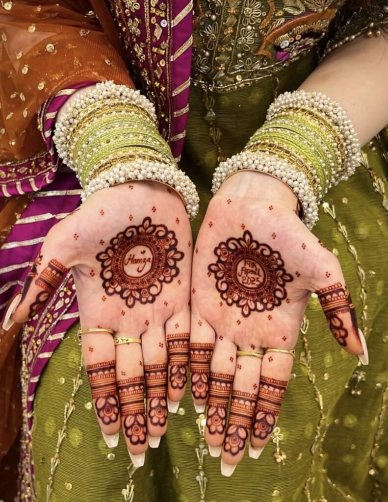 engagement mehndi design