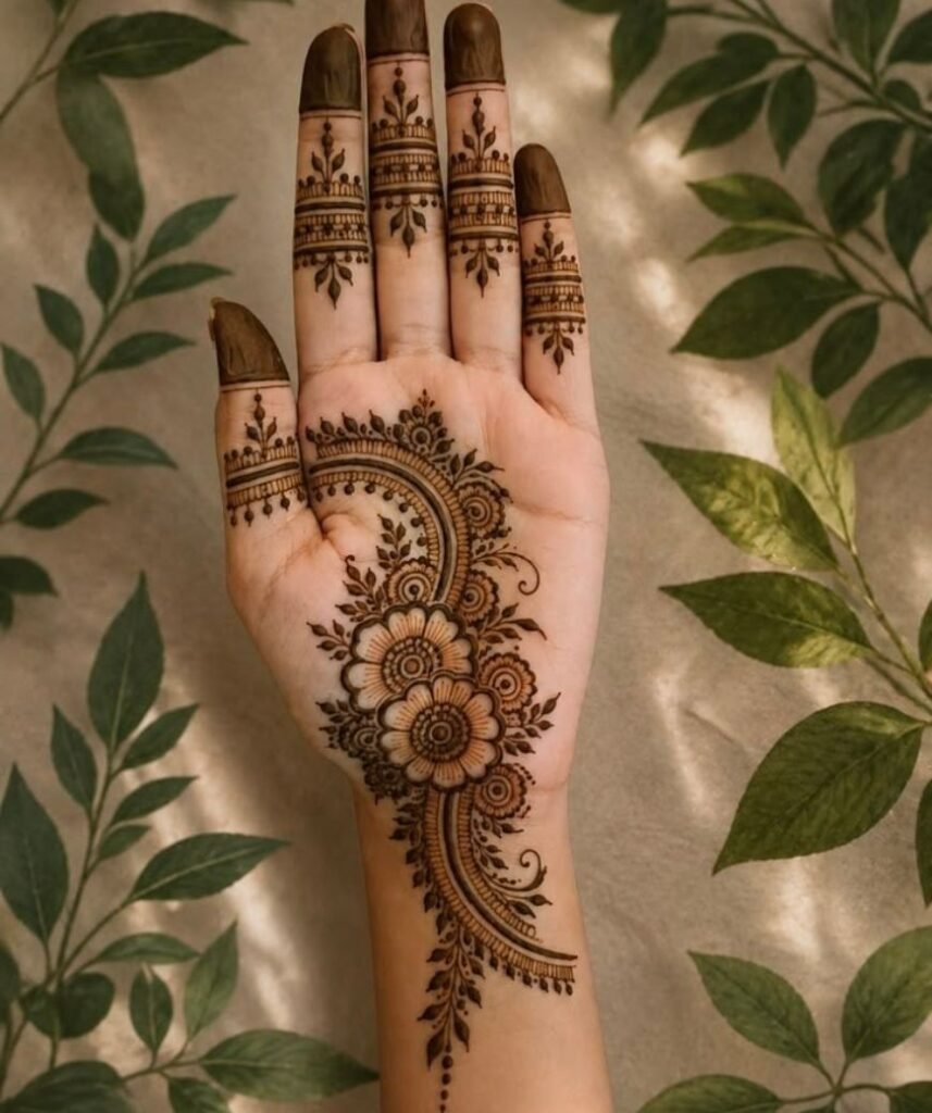 floral bail mehndi