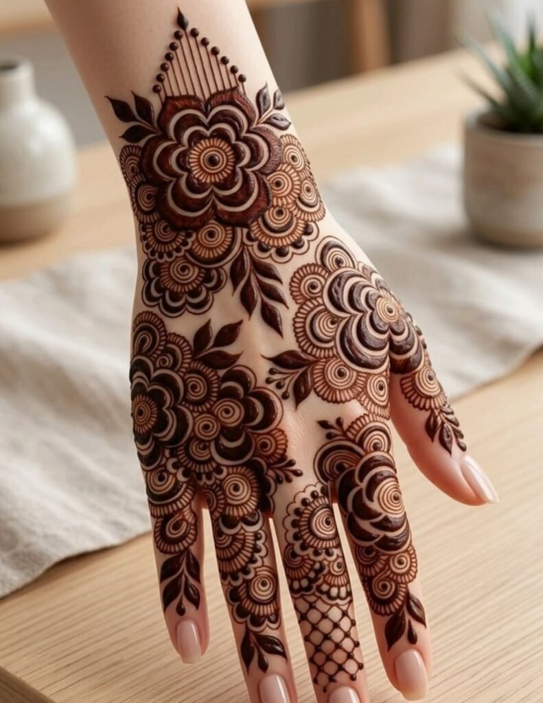 floral mehndi design