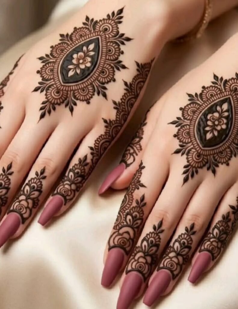 floral mehndi design