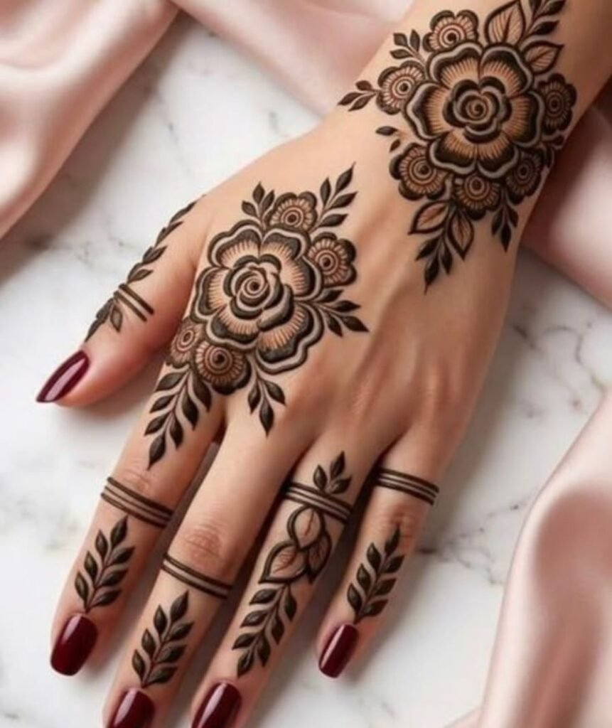 floral mehndi design