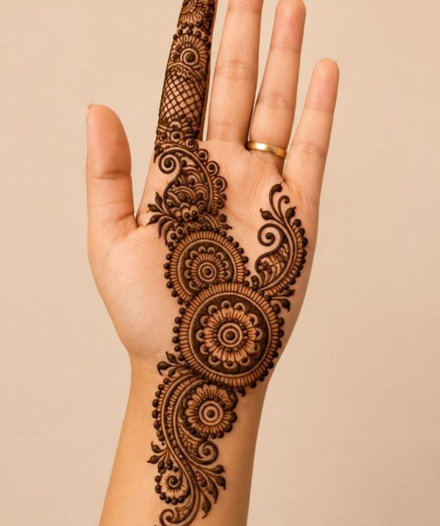 full hand bail mehndi design