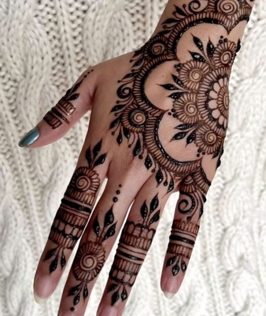 full hand mehndi design