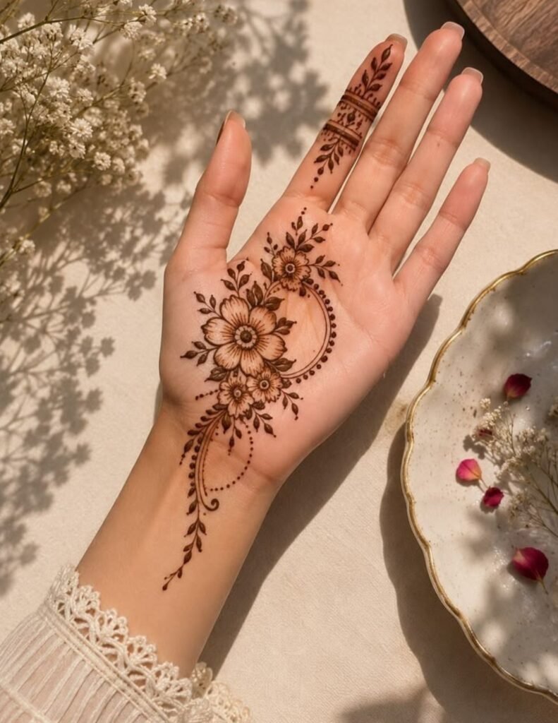 genz front hand mehndi design