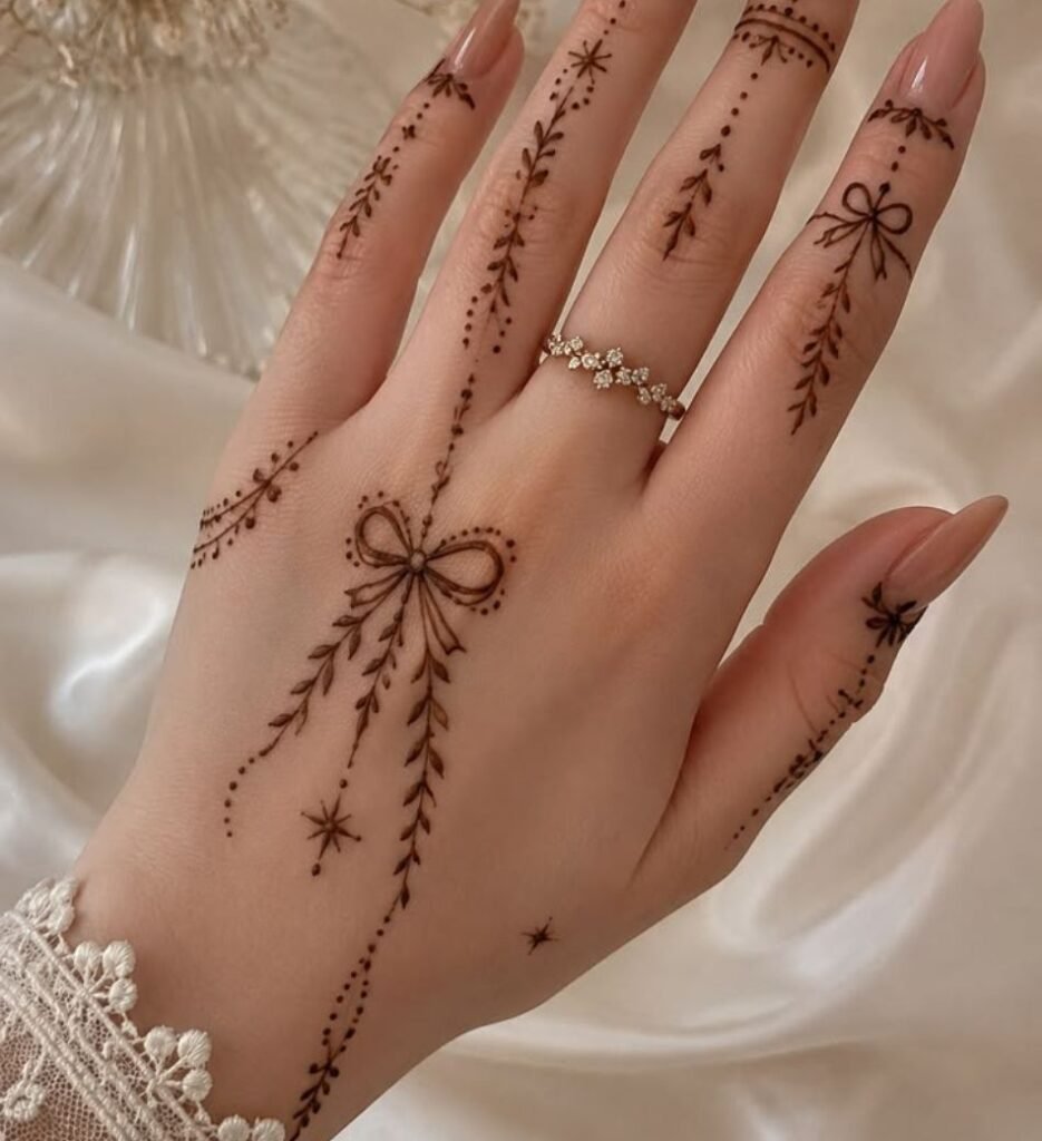 left hand mehndi design