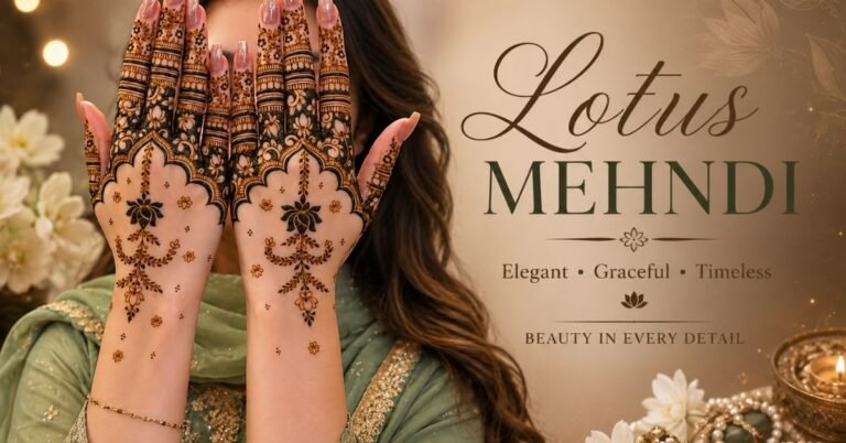 lotus mehndi design