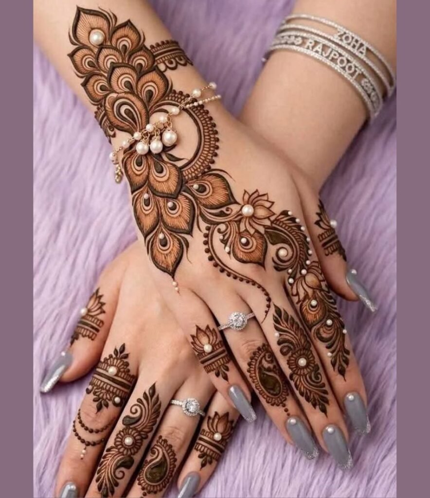 mehndi design for back hand