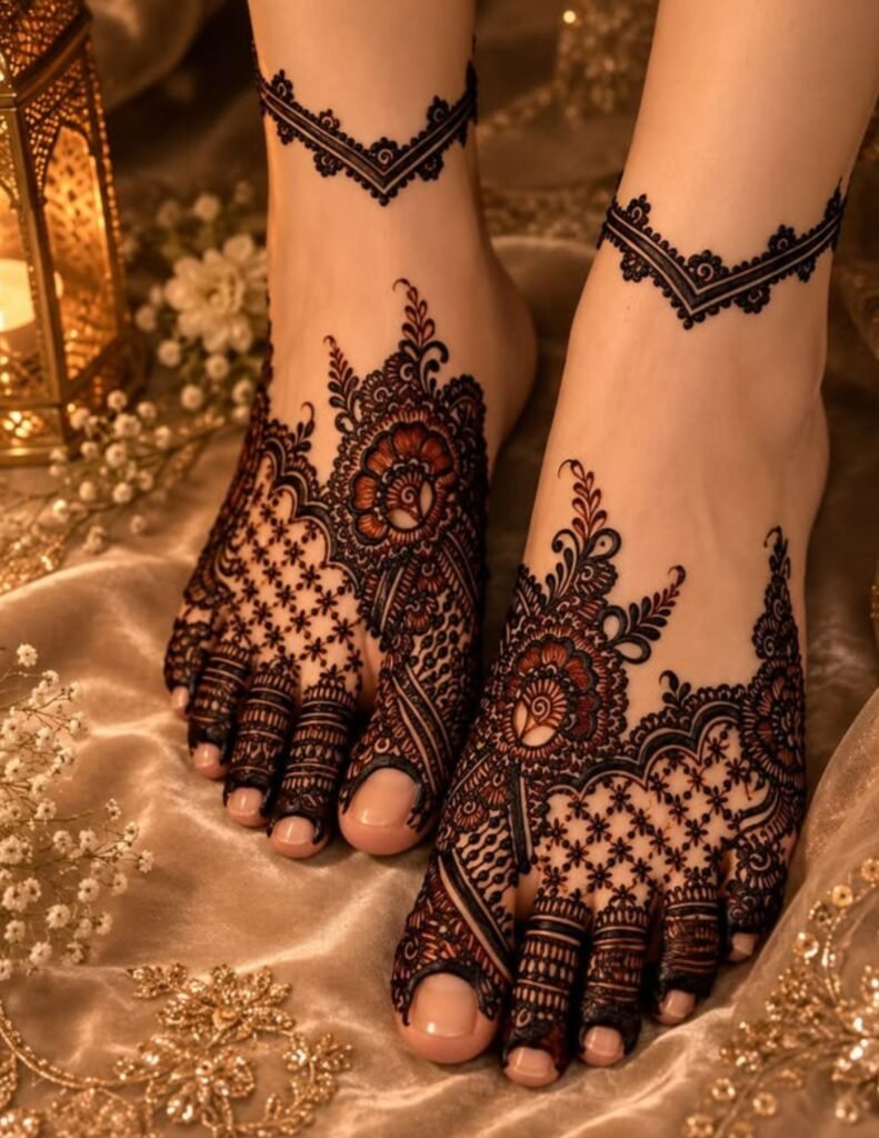 mehndi design for foot
