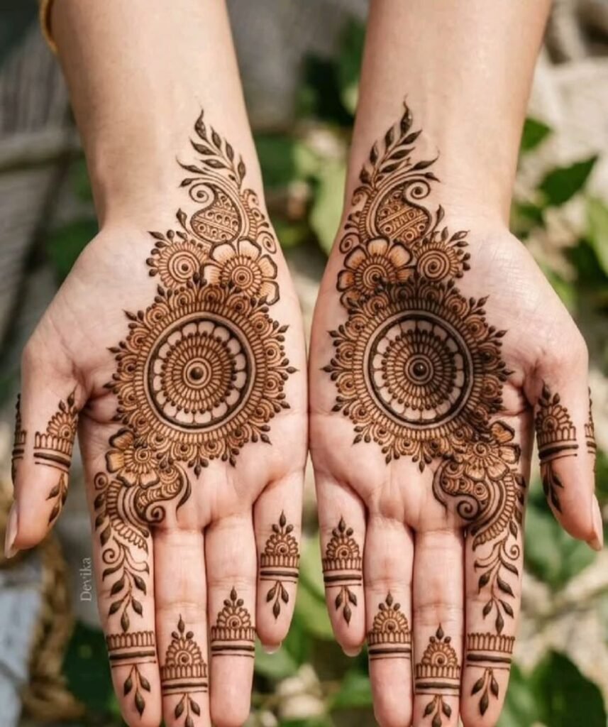 mehndi design for front side