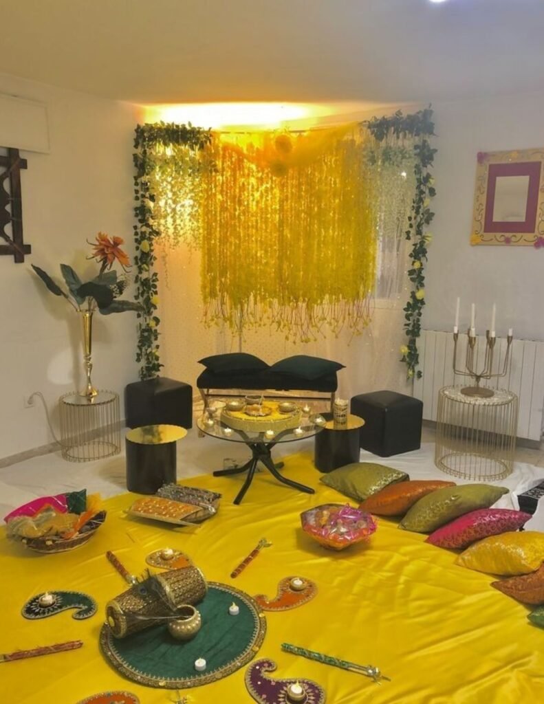 mehndi dholki setup