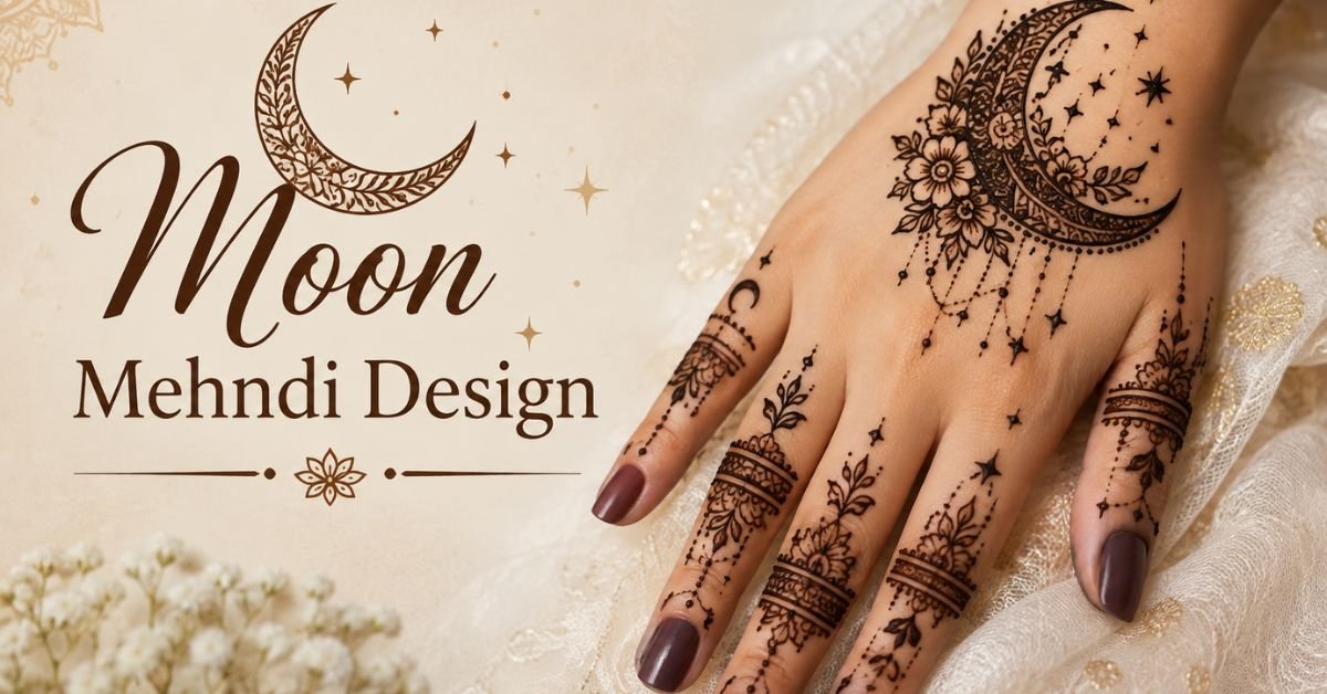 moon mehndi design
