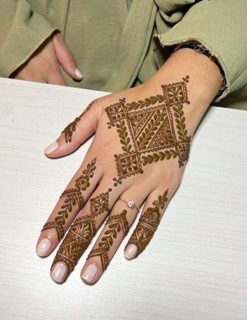 moroccan mehndi for back hand