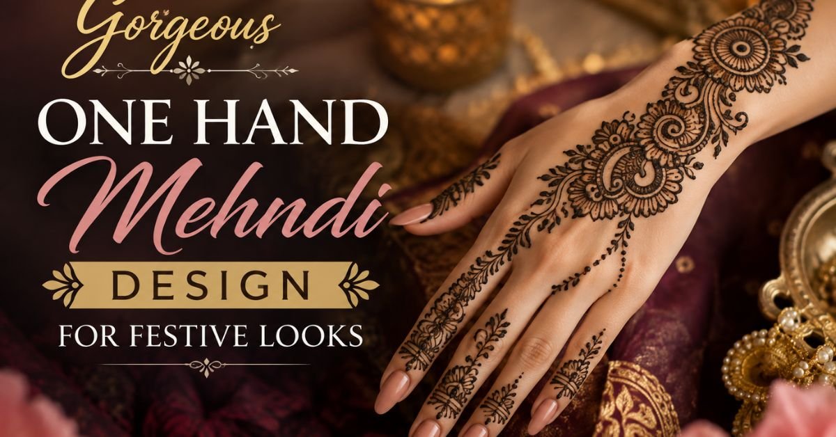 one hand mehndi design