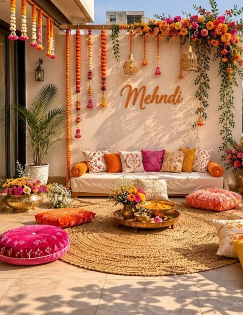 out door dholki setup
