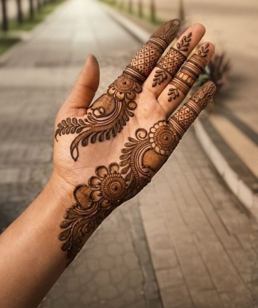 palm mehndi design