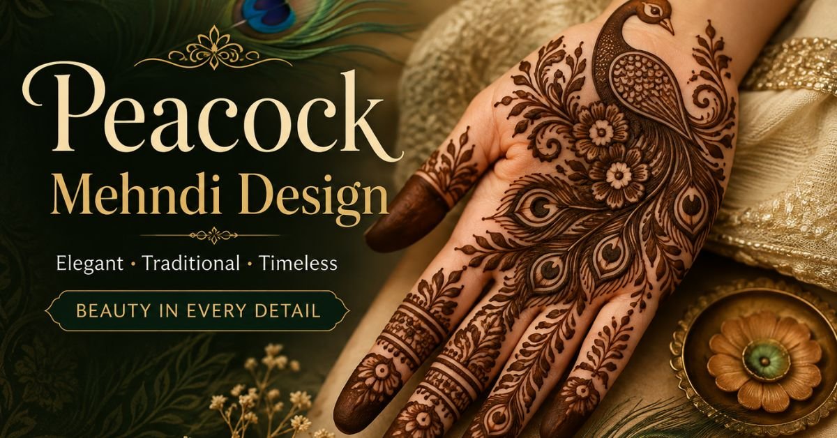 peacock mehndi design