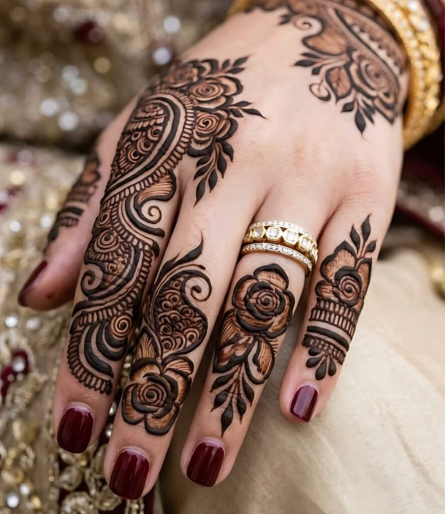 pretty shaded mehndi design