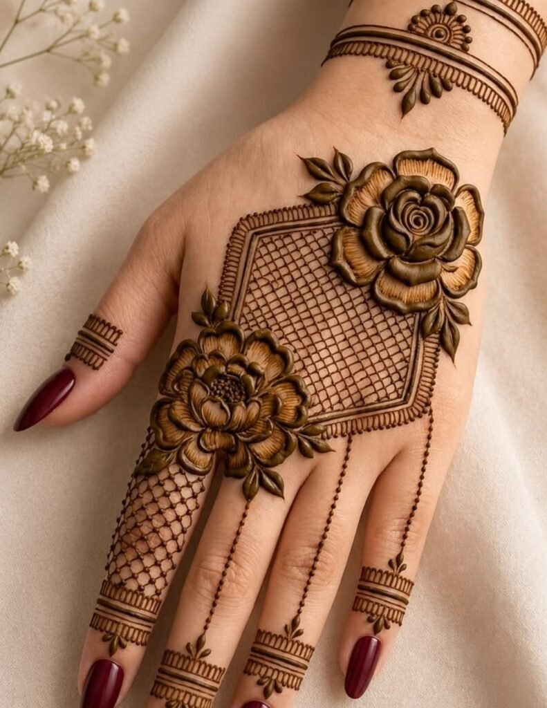 rose mehndi designs