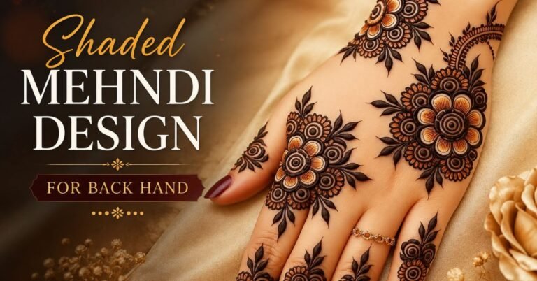 shaded mehndi design
