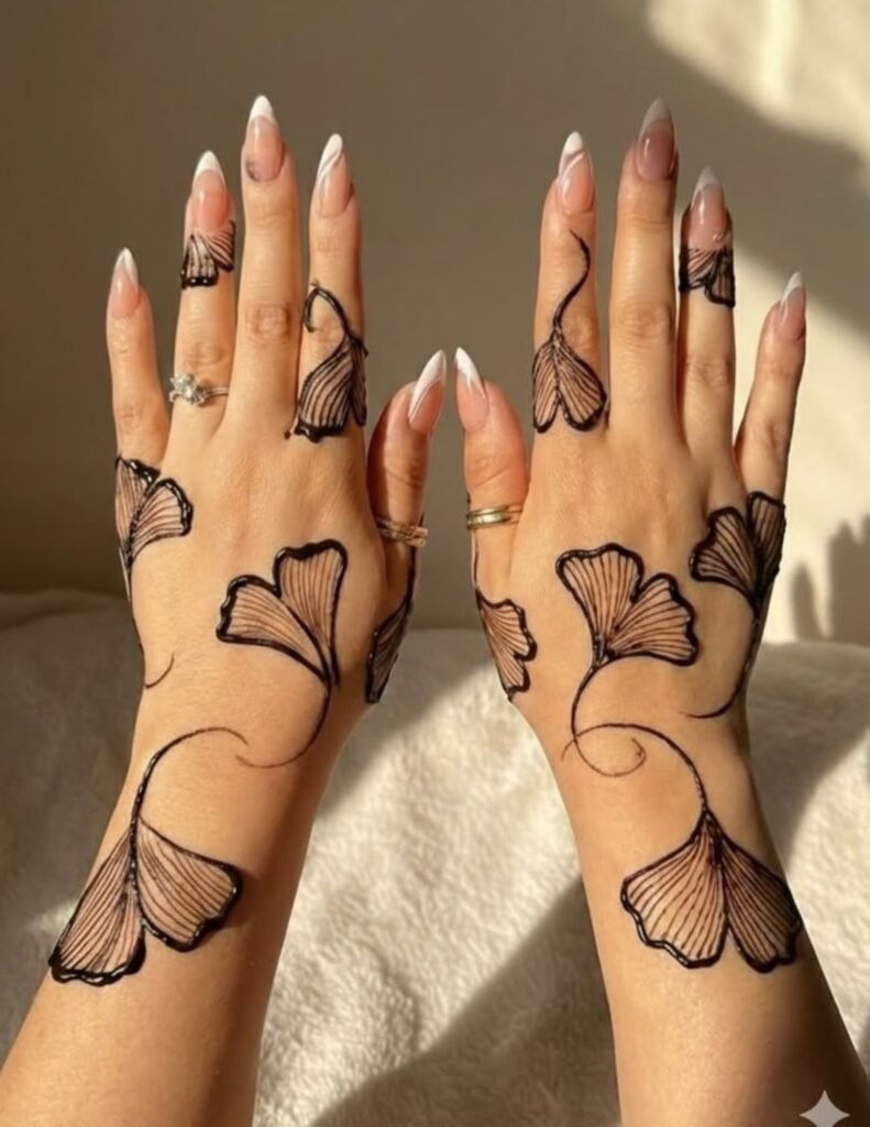 stylish genz mehndi design