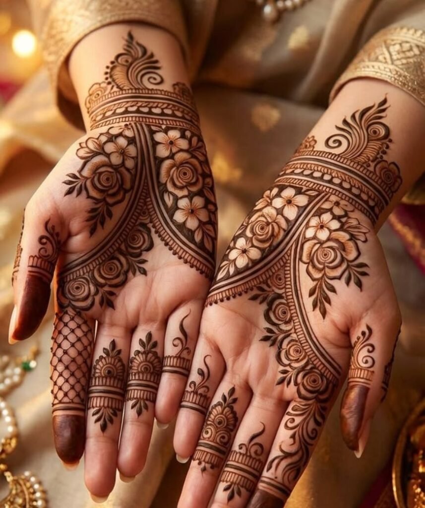 trending shaded mehndi design