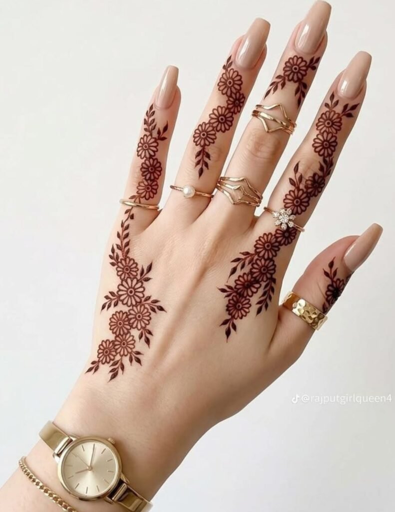unique genz mehndi design