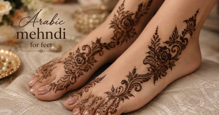 arabic mehndi for foot