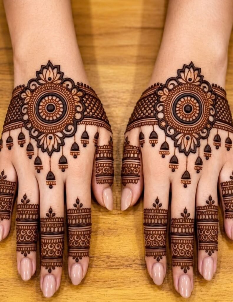 back hand mehndi design