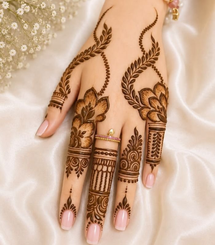 elegant arabic mehndi design