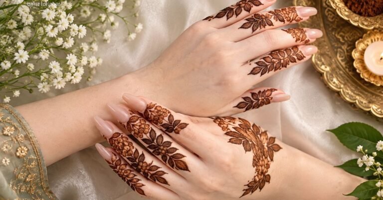 finger mehndi design