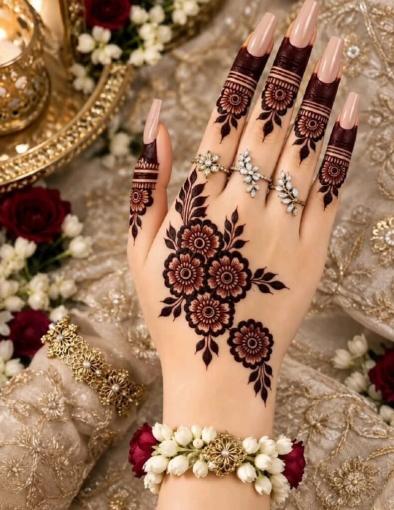 right hand mehndi design
