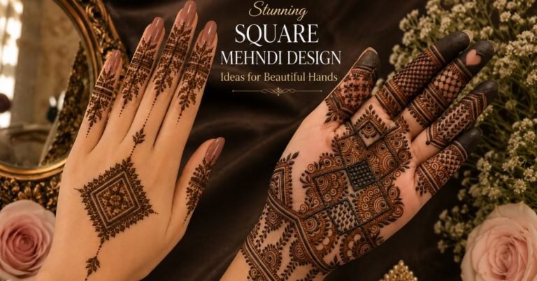 square mehndi design