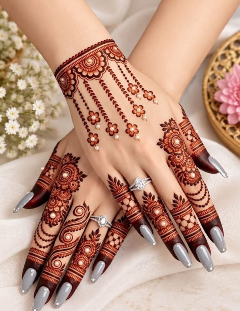 stone mehndi design