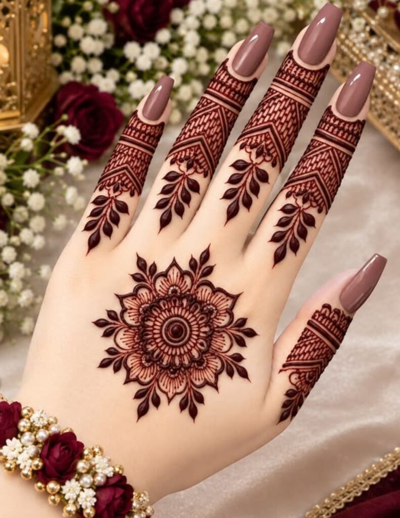 tikki mehndi design